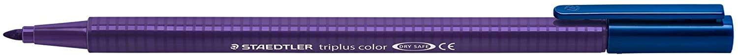 Staedtler Triplus Color 323 Pennarello a punta fine - Tratto circa 1 mm - Inchiostro a base d'acqua - Malva scuro