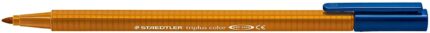 Staedtler Triplus Color 323 Pennarello a punta fine - Tratto circa 1 mm - Inchiostro a base d'acqua - Marrone chiaro