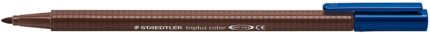 Staedtler Triplus Color 323 Pennarello a punta fine - Tratto circa 1 mm - Inchiostro a base d'acqua - Colore Marrone Tabacco