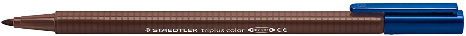 Staedtler Triplus Color 323 Pennarello a punta fine - Tratto circa 1 mm - Inchiostro a base d'acqua - Colore Marrone Tabacco