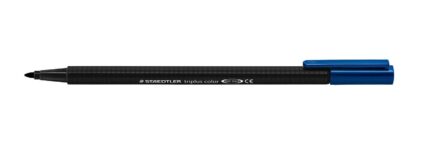 Staedtler Triplus Color 323 Pennarello a punta fine - Tratto circa 1 mm - Inchiostro a base d'acqua - Colore nero