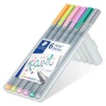 Staedtler Triplus Fineliner 334 Confezione da 6 pennarelli a punta fine - Tratto circa 0
