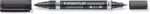 Staedtler Lumocolor 348 Espositore con 30 pennarelli permanenti a doppia punta - Asciugatura rapida - Colore nero - immagine 3