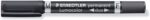 Staedtler Lumocolor 348 Pennarello permanente a doppia punta M e F - Asciugatura rapida - Colore nero
