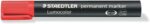 Staedtler Lumocolor 350 Pennarello indelebile - Punta smussata 2-5 mm circa - Inchiostro a base alcolica - Asciugatura rapida - Colore rosso