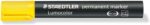 Staedtler Lumocolor 352 Pennarello indelebile - Punta tonda - Larghezza tratto circa 2 mm - Cappuccio con clip - Asciugatura rapida - Colore giallo
