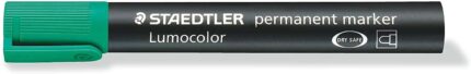 Staedtler Lumocolor 352 Pennarello permanente - Punta tonda - Tratto circa 2 mm - Cappuccio con clip - Asciugatura rapida - Colore verde