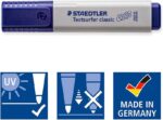 Staedtler Textsurfer Classic 364 Confezione da 4 evidenziatori fluorescenti - Asciugatura rapida - Tratto 1 - 5 mm circa - Colori assortiti - immagine 3