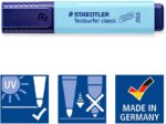 Staedtler Textsurfer Classic 364 Confezione da 6 evidenziatori fluorescenti - Asciugatura rapida - Tratto 1 - 5 mm circa - Colori pastello assortiti - immagine 3