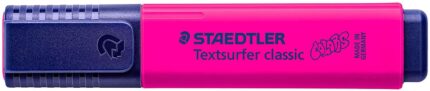 Staedtler Textsurfer Classic 364 Pennarello fluorescente - Punta smussata 1 - 5 mm circa - Asciugatura rapida - Colore magenta