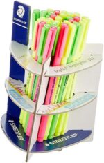 Staedtler Triplus Textsurfer 362 Espositore da 30 pennarelli fluorescenti - Tratto da 1 a 4 mm circa - Inchiostro a base d'acqua - Colori assortiti