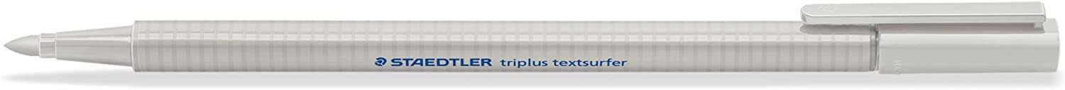 Staedtler Triplus Textsurfer 362 Pennarello fluorescente - Tratto da 1 a 4 mm circa - Inchiostro a base d'acqua - Colore Grigio chiaro