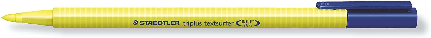 Staedtler Triplus Textsurfer 362 Pennarello fluorescente - Punta smussata 1 - 4 mm circa - Inchiostro a base d'acqua - Colore giallo
