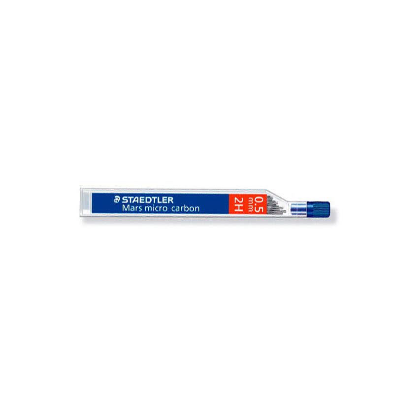 Staedtler Mars Micro Carbon 250 Tubo da 12 mine di grafite - Durezza 2H - Tratto 0