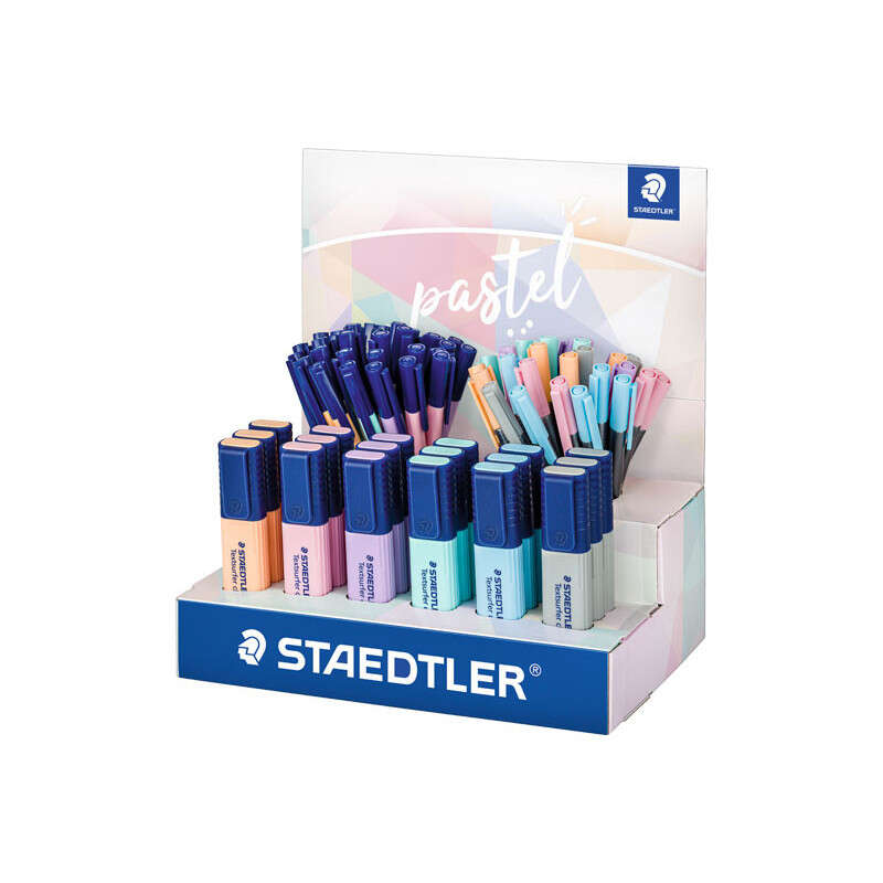 Staedtler Espositore con 78 pennarelli Pastel - Modelli Textsurfer Classic Staedtler Espositore con 78 pennarelli Pastel - Modelli Textsurfer Classic