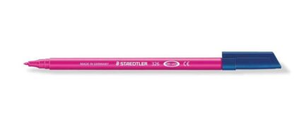 Staedtler Noris 326 Pennarello a punta fine - Tratto 1 mm circa - Inchiostro a base d'acqua - Colore magenta