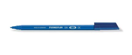 Staedtler Noris 326 Pennarello a punta fine - Tratto circa 1 mm - Base ad acqua - Colore blu