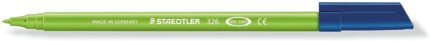 Staedtler Noris 326 Pennarello a punta fine - Tratto circa 1 mm - Inchiostro a base d'acqua - Colore verde chiaro