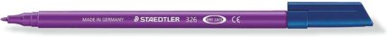 Staedtler Noris 326 Pennarello a punta fine - Tratto circa 1 mm - Inchiostro a base d'acqua - Colore viola