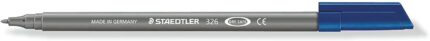 Staedtler Noris 326 Pennarello a punta fine - Tratto circa 1 mm - Inchiostro a base d'acqua - Colore Grigio
