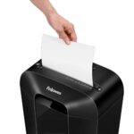 Fellowes LX70 Distruggidocumenti manuale 18L - Distrugge fino a 11 fogli - Particelle da 4x40 mm - Livello di sicurezza DIN P-4 - Blocco di sicurezza - Colore nero - immagine 4