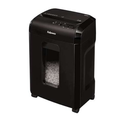 Fellowes 10M Distruggidocumenti manuale a microtaglio P-5 - Distrugge fino a 10 fogli - Capacità del cestino 19 L - Colore nero
