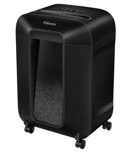Fellowes LX85 Distruggidocumenti manuale con taglio a particelle P-4 - Distrugge fino a 12 fogli - Cestino da 19 L - Colore nero