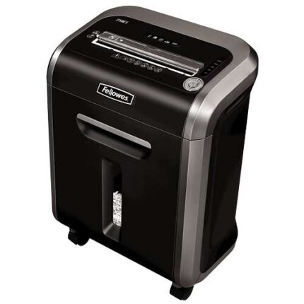 Fellowes 79Ci Distruggidocumenti manuale a taglio in particelle P-4 - Distrugge fino a 16 fogli - Capacità del cestino 23 L - Colore nero