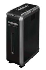 Fellowes 125i Distruggidocumenti manuale a strisce - Distrugge fino a 18 fogli - Cestino da 53 litri - Colore nero/argento