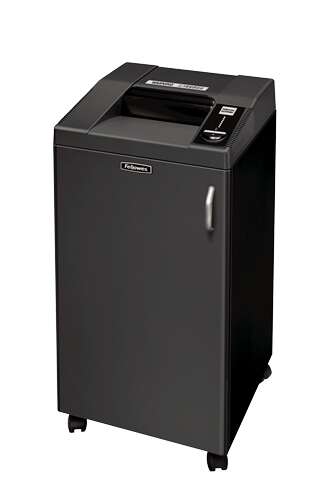 Fellowes 3250SMC Distruggidocumenti manuale a taglio in particelle P-6 - Alta sicurezza - Distrugge fino a 10 fogli - Funzionamento continuo di 60 minuti - Cestino da 100 L - Colore nero/grigio