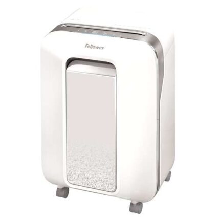 Fellowes LX201 Distruggidocumenti manuale a microtaglio P-5 - Distrugge fino a 12 fogli - Capacità del cestino 22 L - Colore bianco