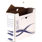 Fellowes Bankers Box Basic Confezione da 25 scatole per archiviazione definitiva A4+ 100 mm - Assemblaggio manuale - Cartone riciclato Certificazione FSC - immagine 2