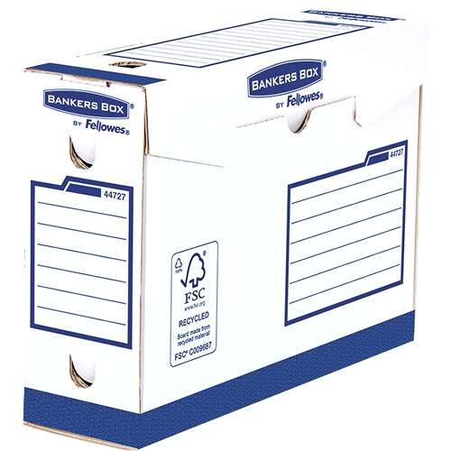 Fellowes Bankers Box Basic Confezione da 20 scatole per archiviazione Definitiva A4+ 100 mm - Extra resistente - Assemblaggio manuale - Cartone riciclato Certificazione FSC