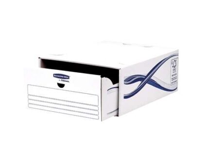 Fellowes Bankers Box Basic Confezione da 5 cassetti per archiviazione - Cartone riciclato Certificazione FSC
