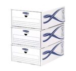 Fellowes Bankers Box Basic Confezione da 5 cassetti per archiviazione - Cartone riciclato Certificazione FSC - immagine 3