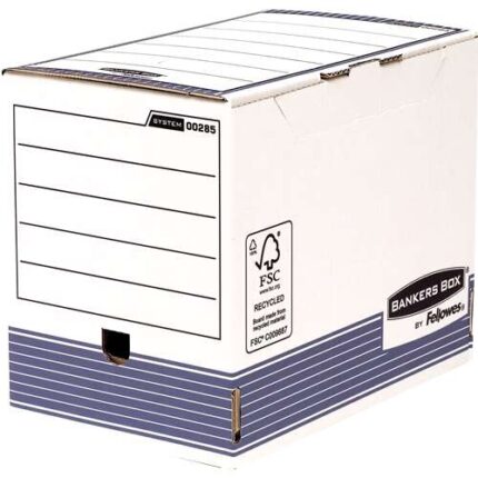 Fellowes Bankers Box Scatola per archiviazione Definitiva 200 mm A4 - Montaggio automatico Fastfold - Cartone riciclato Certificazione FSC