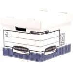 Fellowes Bankers Box Contenitore per archiviazione - Montaggio automatico Fastfold - Cartone riciclato Certificazione FSC