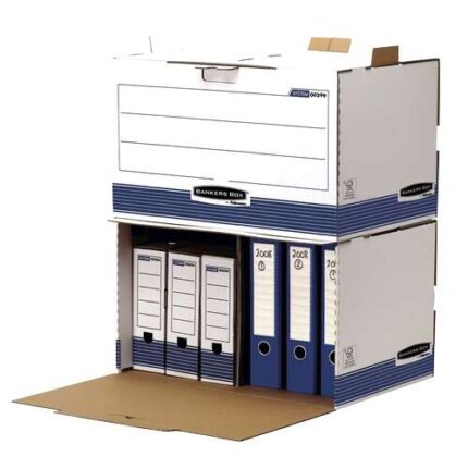 Fellowes Bankers Box Contenitore per archiviazione - Accesso frontale - Montaggio manuale - Cartone riciclato Certificazione FSC