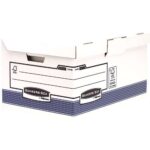 Fellowes Bankers Box Maxi Contenitore per archiviazione - Coperchio fisso - Montaggio automatico Fastfold - Cartone riciclato Certificazione FSC