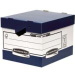 Fellowes Bankers Box Contenitore per archiviazione con manici ergonomici Ergo Box - Montaggio automatico Fastfold - Cartone riciclato Certificazione FSC