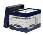 Fellowes Bankers Box Contenitore per archiviazione con manici ergonomici Ergo Box - Montaggio automatico Fastfold - Cartone riciclato Certificazione FSC - immagine 2