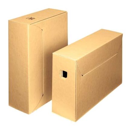 Fellowes Loeffs Confezione da 50 scatole per archiviazione definitiva - Senza acidi 10 anni - Colore marrone