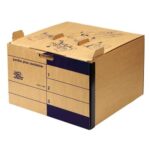 Fellowes Loeffs Confezione da 15 contenitori per archiviazione Jumbo Plus - Colore marrone