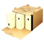 Fellowes Loeffs Confezione da 15 contenitori per archiviazione Jumbo Plus - Colore marrone - immagine 2
