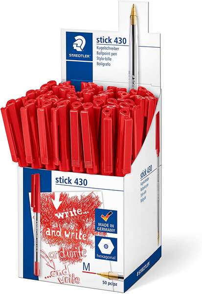 Staedtler Stick 430 Penna a sfera con cappuccio - Punta 0