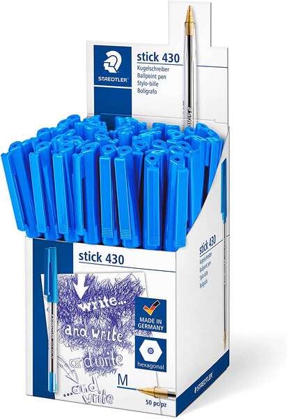Staedtler Stick 430 Penna a sfera con cappuccio - Punta 0