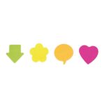 Espositore Apli da 45 blocchetti di post-it - 4 forme diverse - Colori assortiti - immagine 2