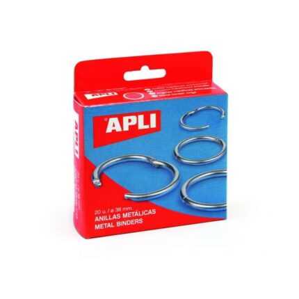 Apli Confezione da 10 anelli metallici articolati Ø46 mm