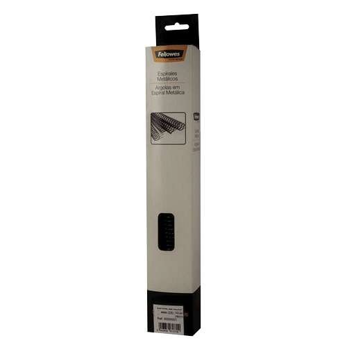 Fellowes Confezione da 100 spirali metalliche da 22 mm - Fino a 180 pagine - Colore nero