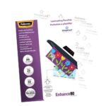 Fellowes Confezione da 25 buste per plastificazione lucida A4 - 80 micron - Alta qualità - Trasparente - immagine 3